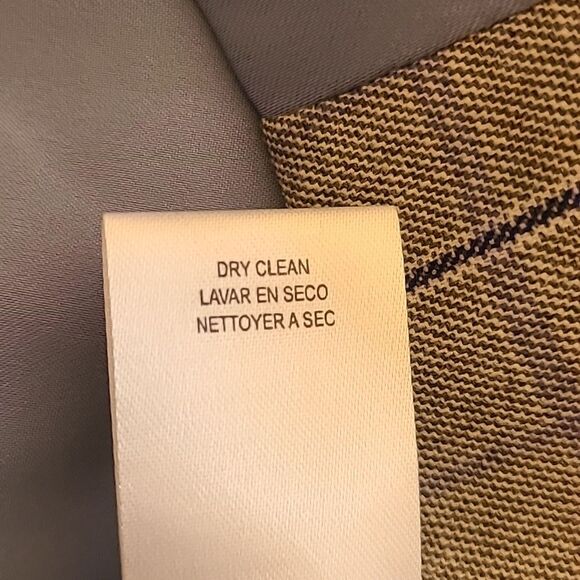 Tahari ASL Satin Back Plaid Vest Gray Blue Size 14 - Picture 11 of 13